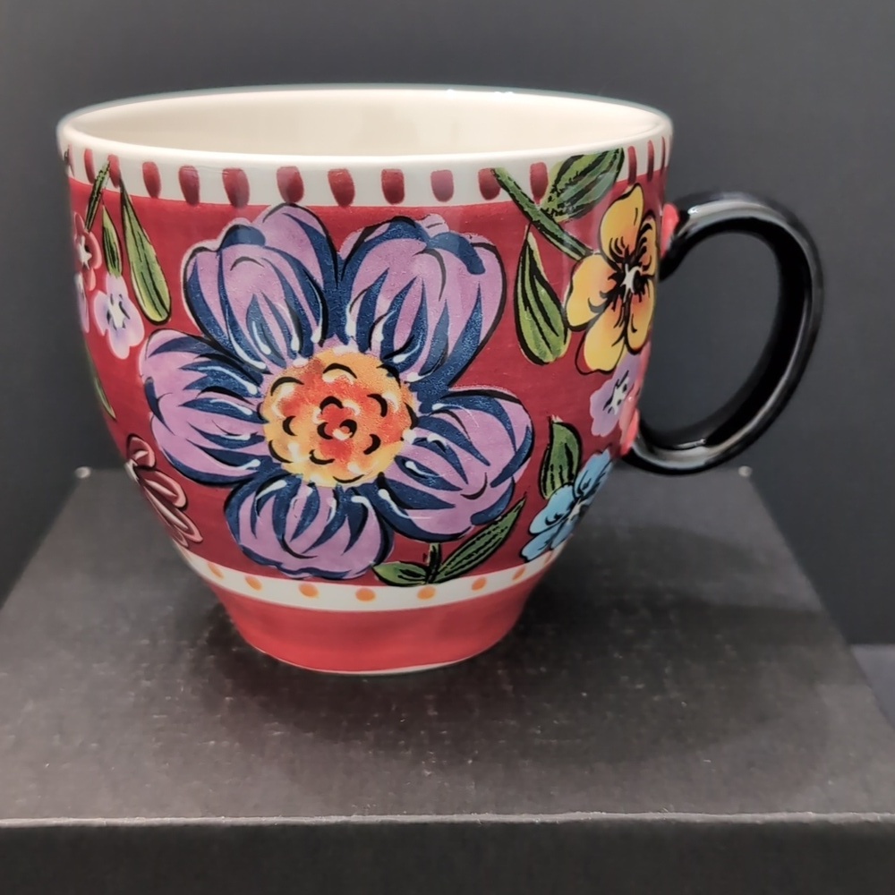 Dolly Parton Multicolor Floral Ceramic Collectible Coffee Mug.